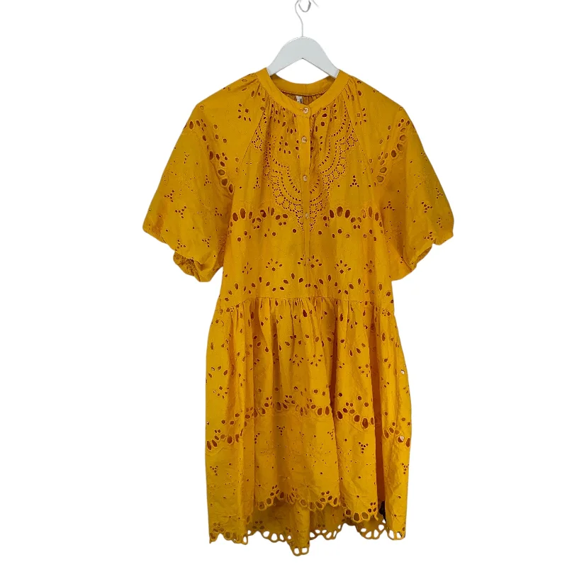 Dress Casual Short By Anthropologie In Yellow, Size: S