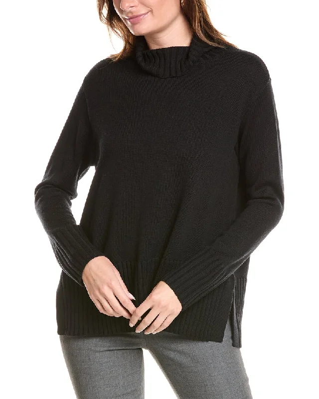 EILEEN FISHER Turtleneck Wool Pullover