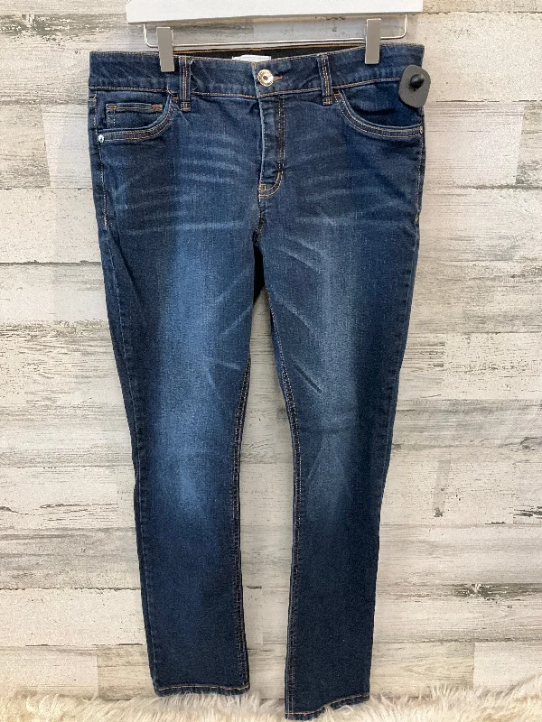 Jeans Straight By Liz Claiborne In Blue Denim, Size: 10